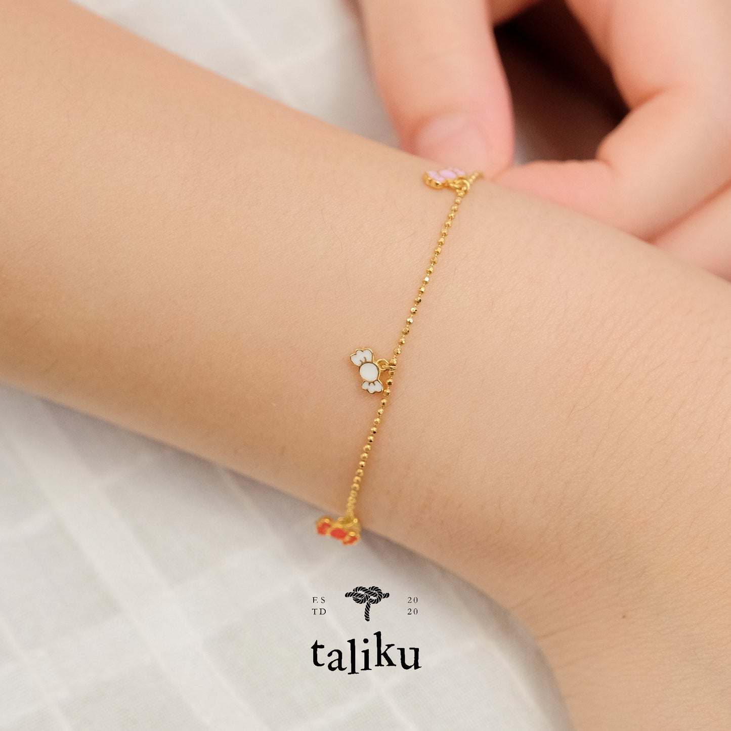 TALIKU 5 Sweet Candy Adjustable Chain Bracelet