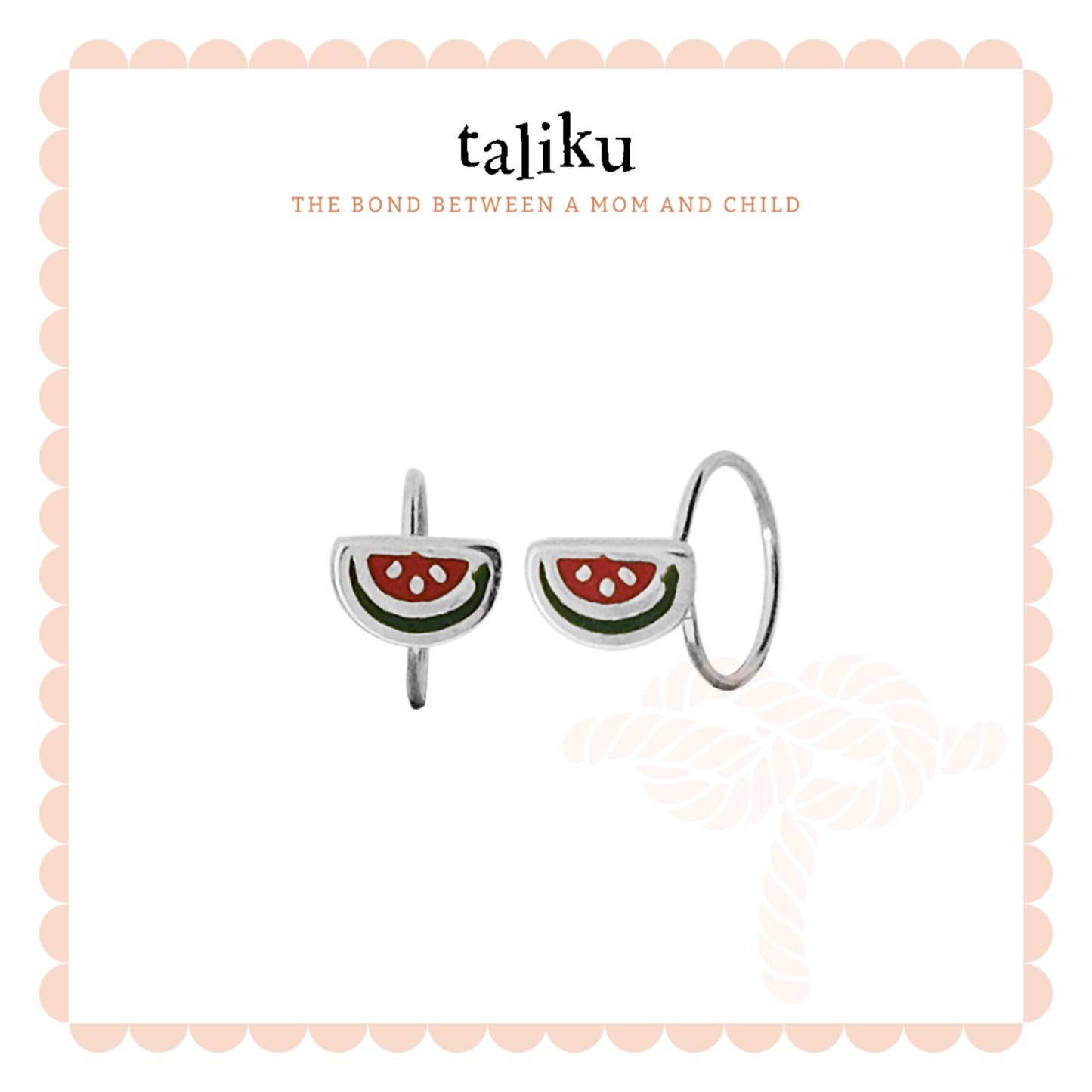 TALIKU Yummy Watermelon Round Loop