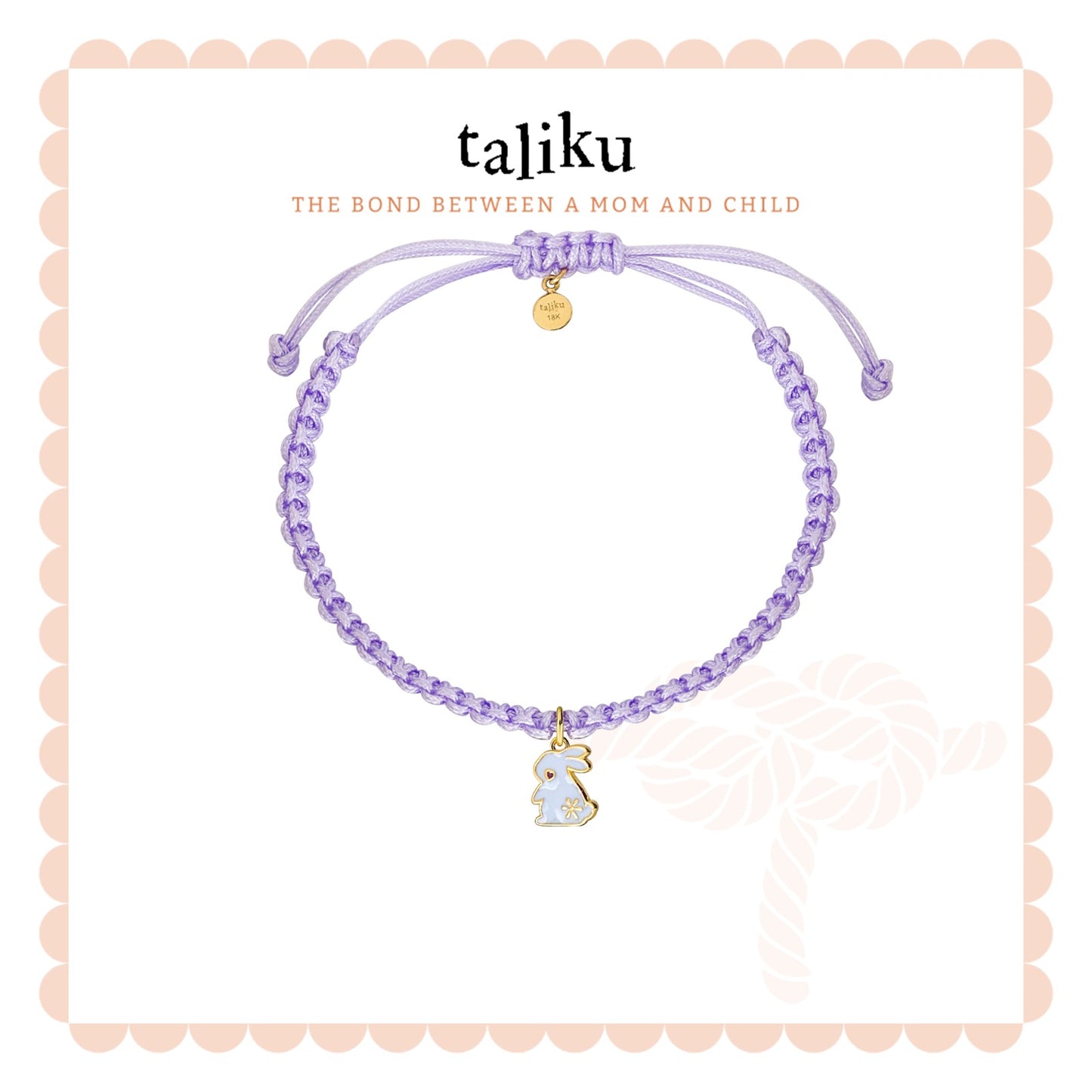 Taliku Tale Of Rabbit With Silk Cord 18k