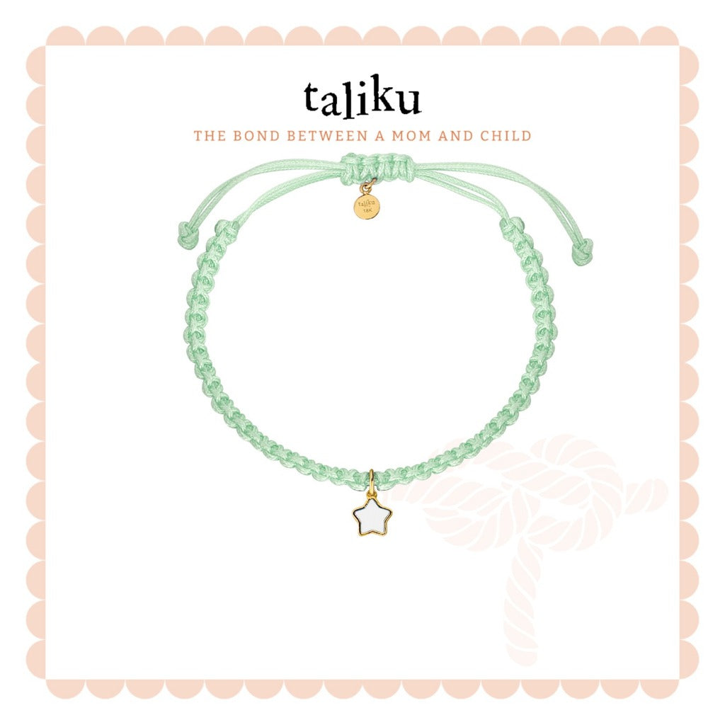 Taliku Twinkle Twinkle Little Star With Silk Cord 18k