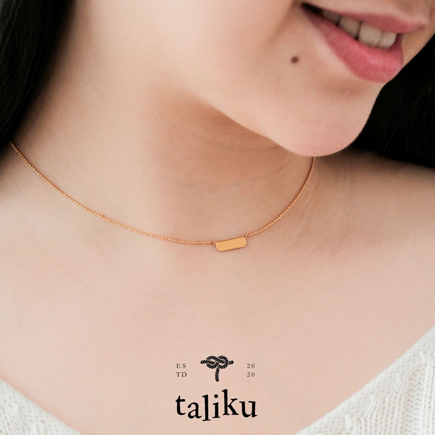Taliku ID Bar Necklace