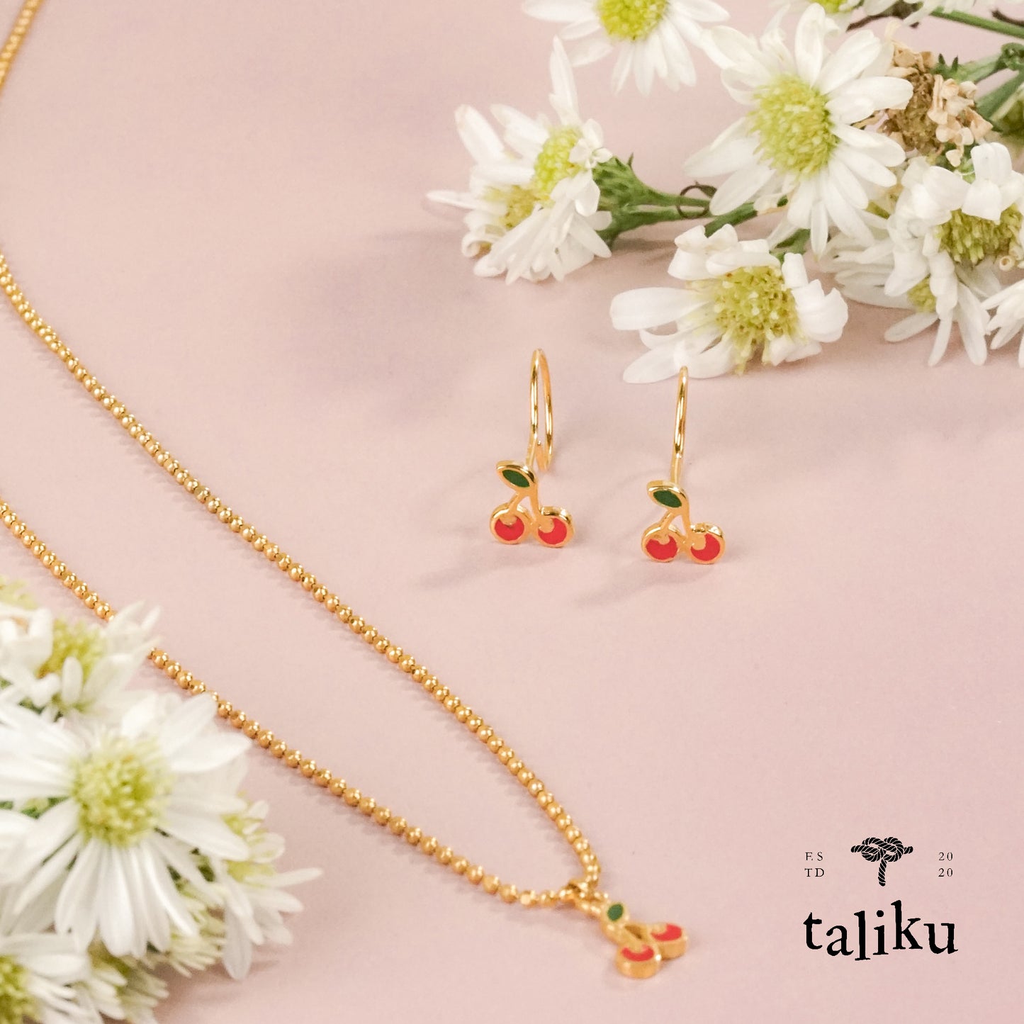 TALIKU Sweet Cherry Round Loop