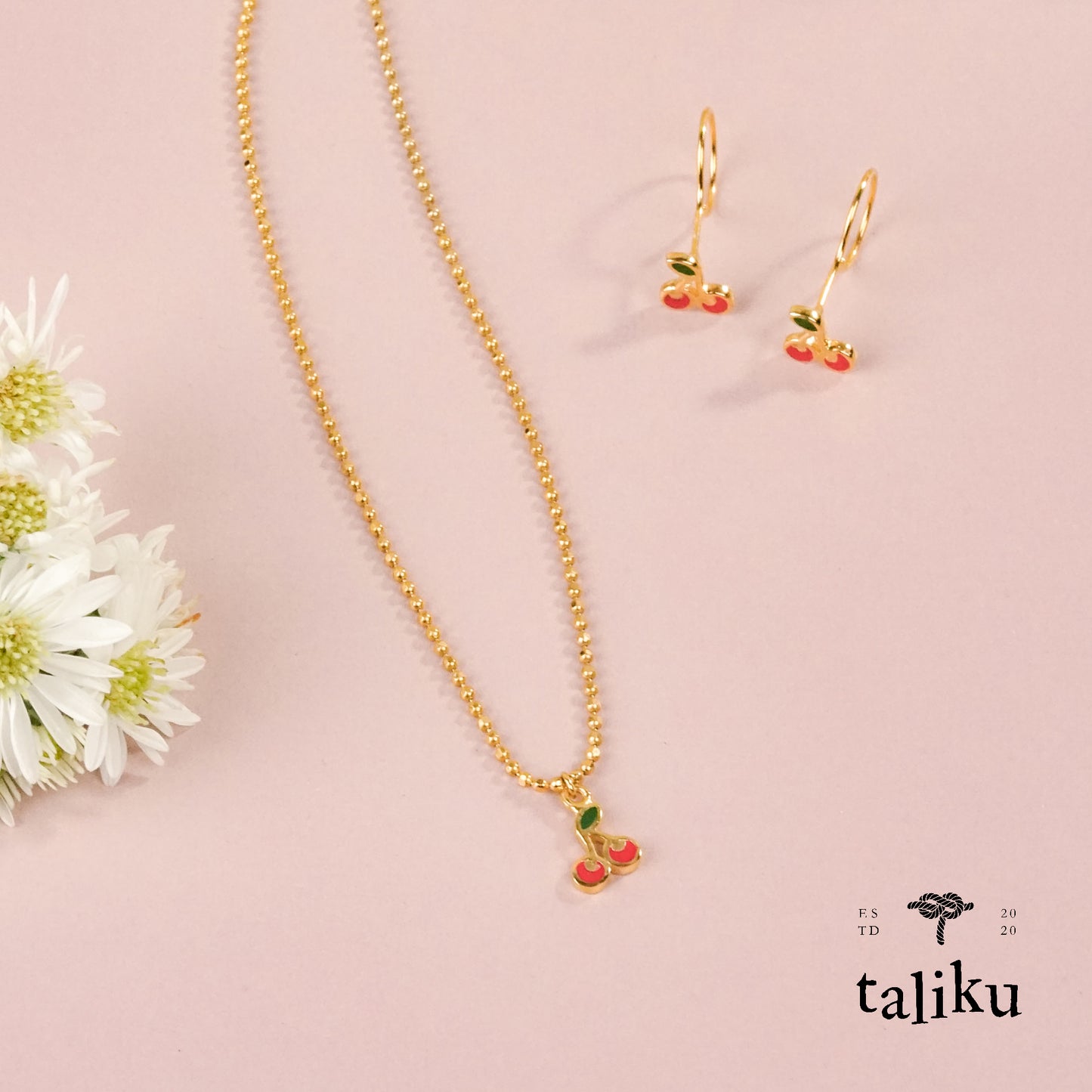 TALIKU Sweet Cherry Round Loop