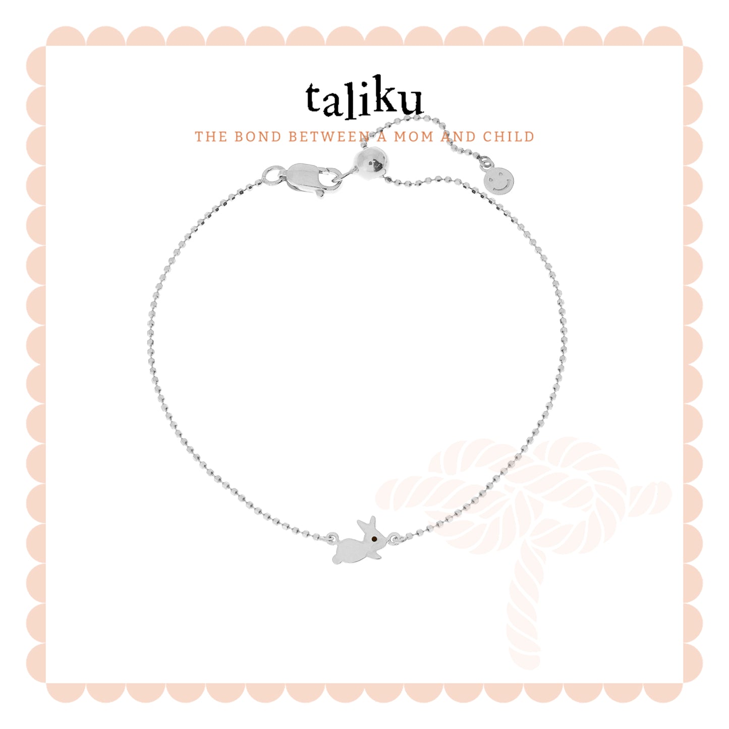 TALIKU Baby Bunny Adjustable Chain Bracelet