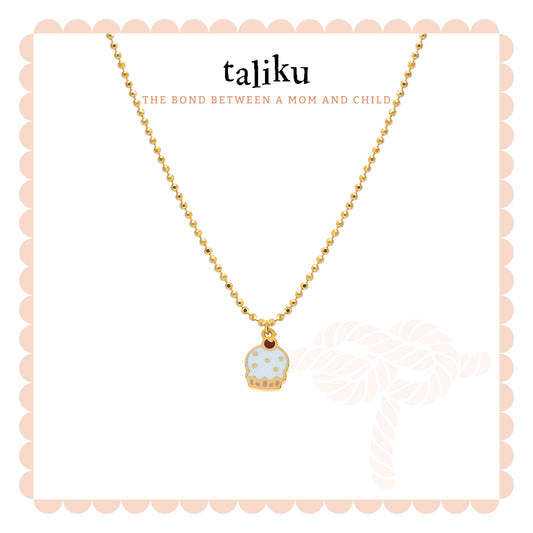 TALIKU Sprinkle Cupcake Chain Necklace