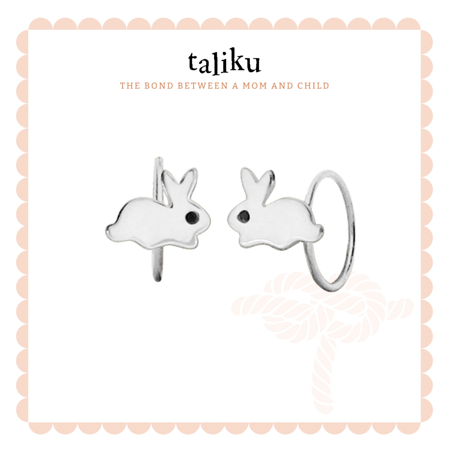 TALIKU Baby Bunny Round Loop