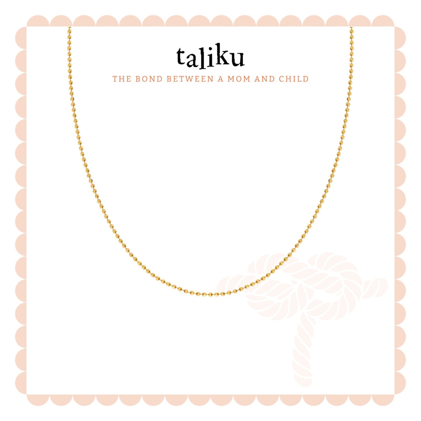 TALIKU Mini Beaded Chain 18k