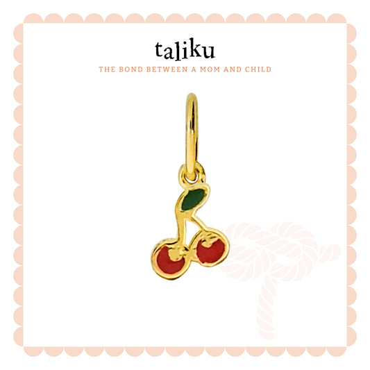 TALIKU Sweet Cherry Pendant 18k