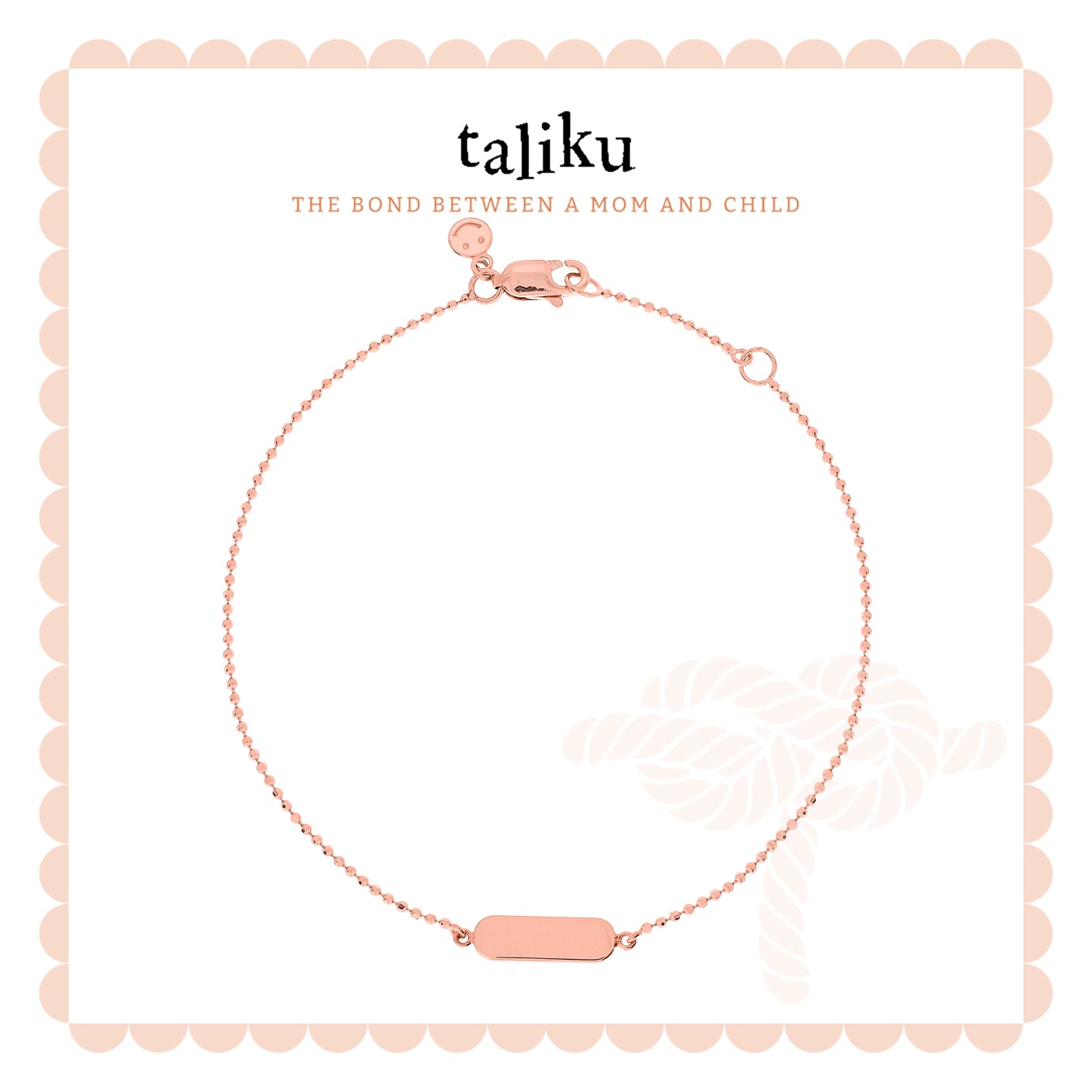 Taliku ID Bar Bracelet 18k