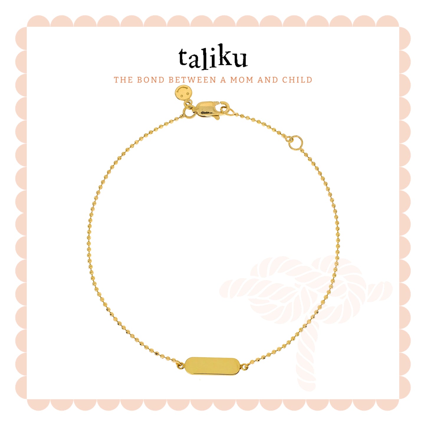 Taliku ID Bar Bracelet 18k