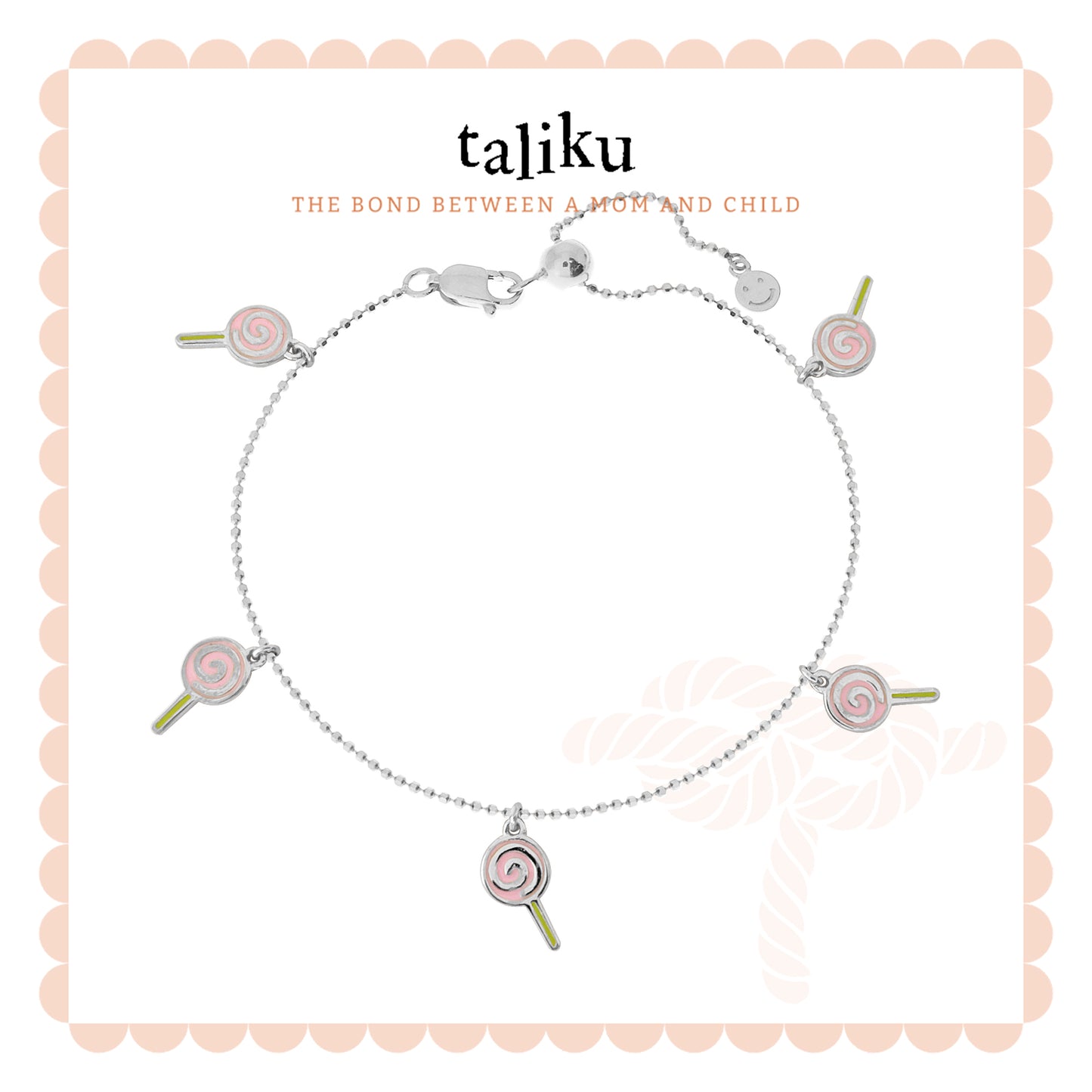 Taliku 5 Sweet Lollipop Adjustable Bracelet 18k