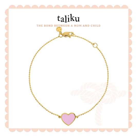 Taliku Heart Enamel Bracelet