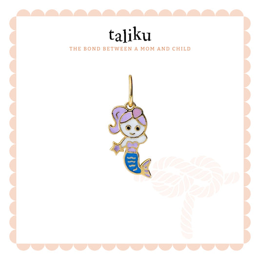 Taliku Little Mermaid Pendant 18K