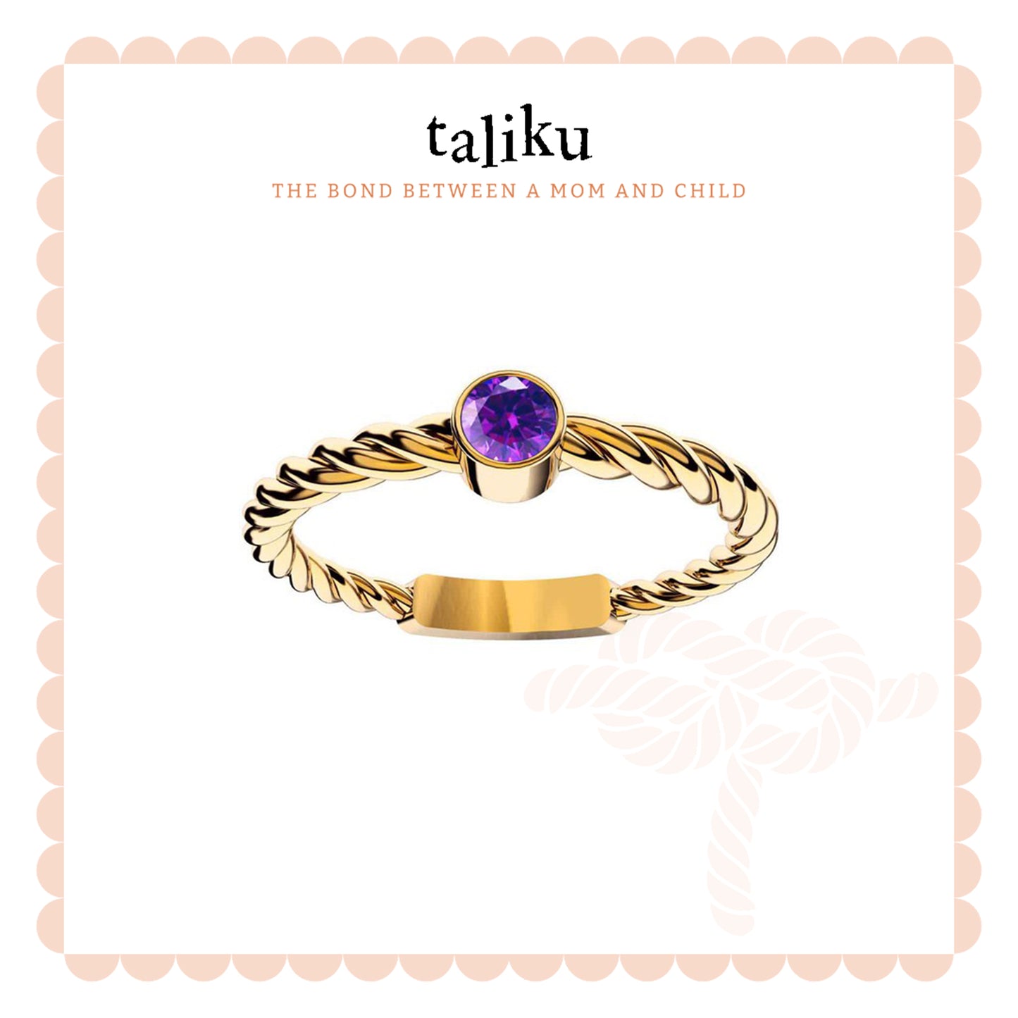 Taliku Original Birthstone Rings 1