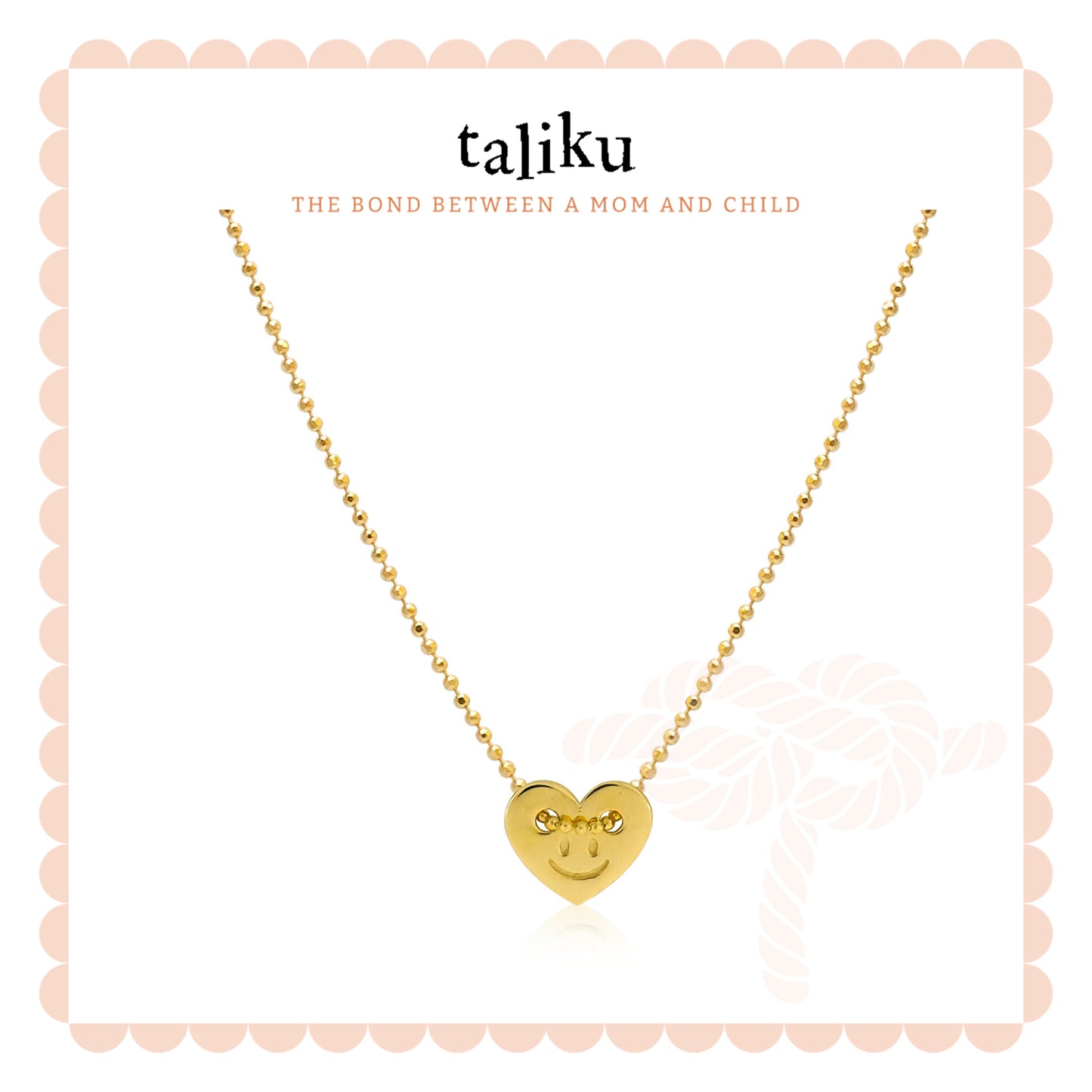 TALIKU SMILE IN HEART NECKLACE