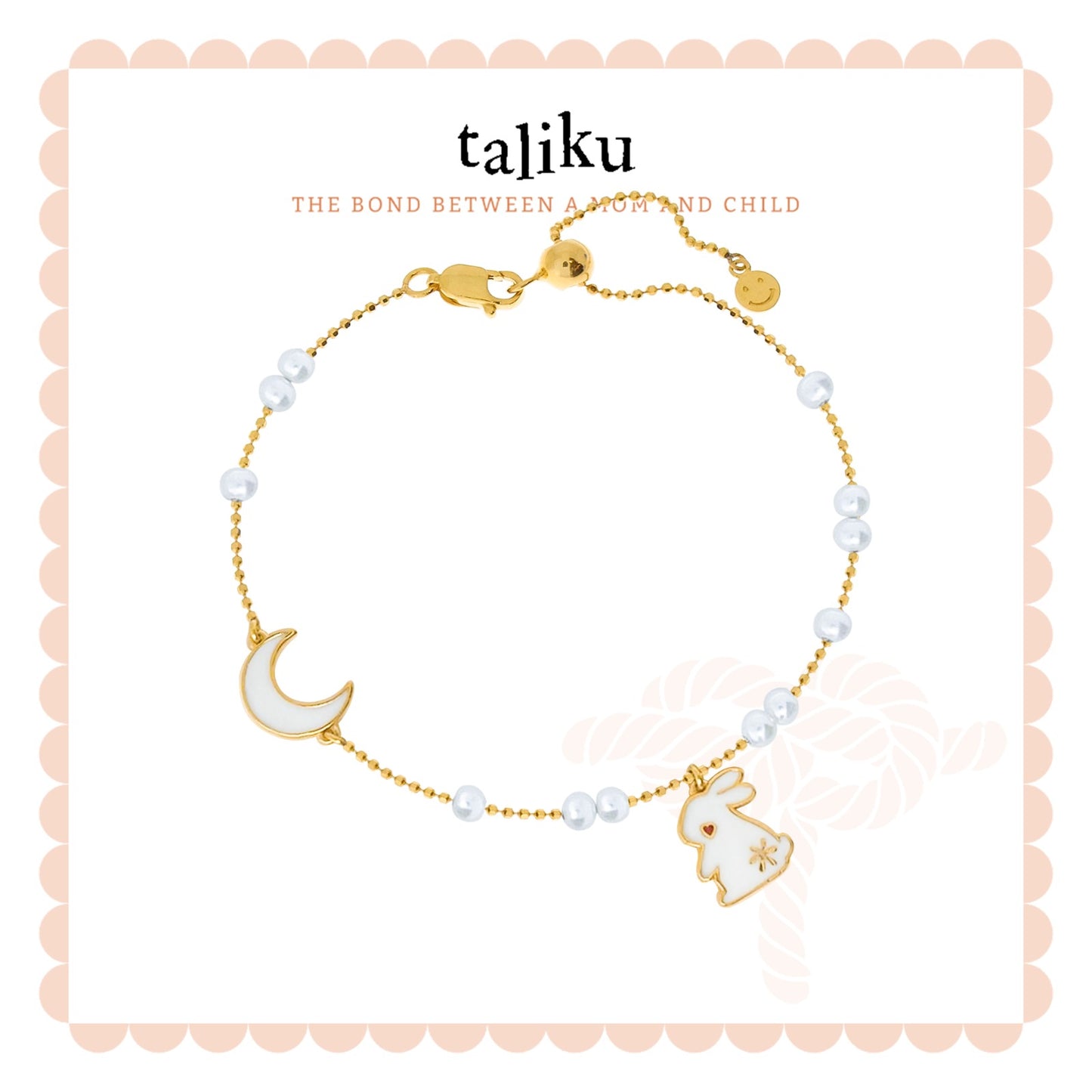 Taliku Tale Of Moon Rabbit Adjustable Bracelet 18K