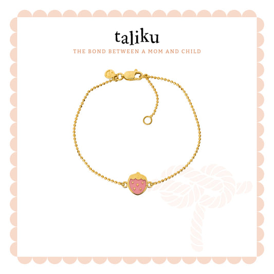 Taliku Sweet Strawberry Bracelet 18k