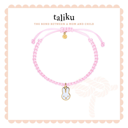 Taliku Baby Rabbit With Silk Cord 18k