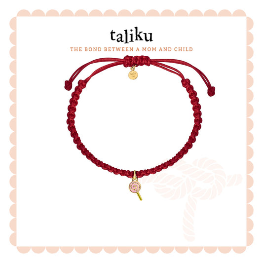 Taliku Sweet Lollipop With Silk Cord 18k