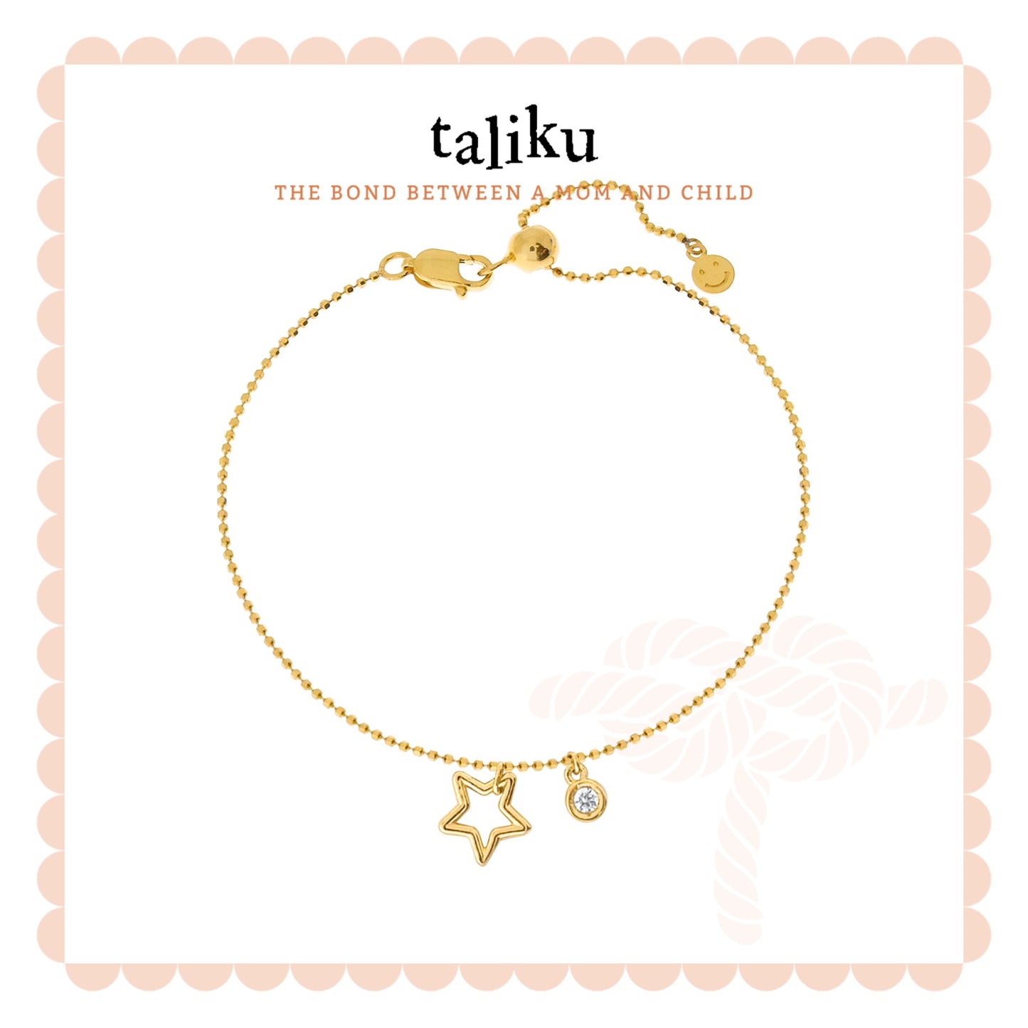 Taliku Twinkling Star Adjustable Bracelet 18K