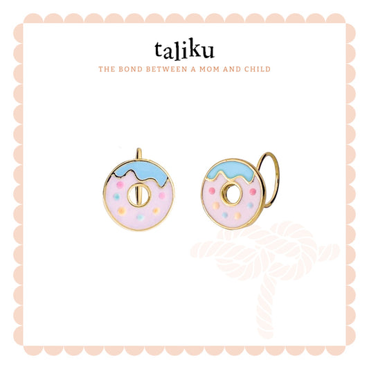 Taliku Sprinkle Donut Round Loop 18K