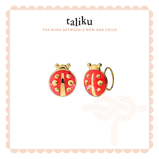 Taliku Ladybug Round Loop 18K