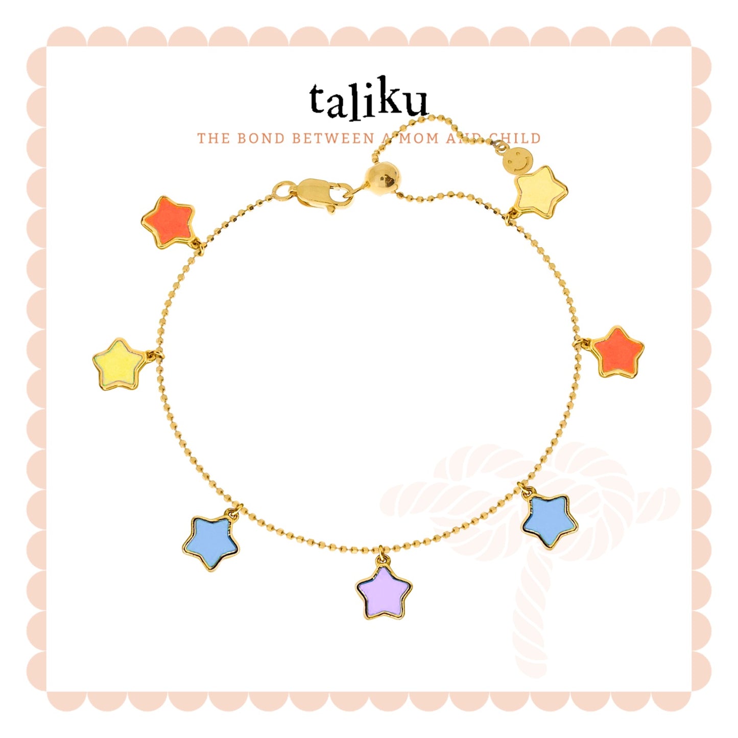 Taliku Twinkle Twinkle Little Star Adjustable Bracelet 18K