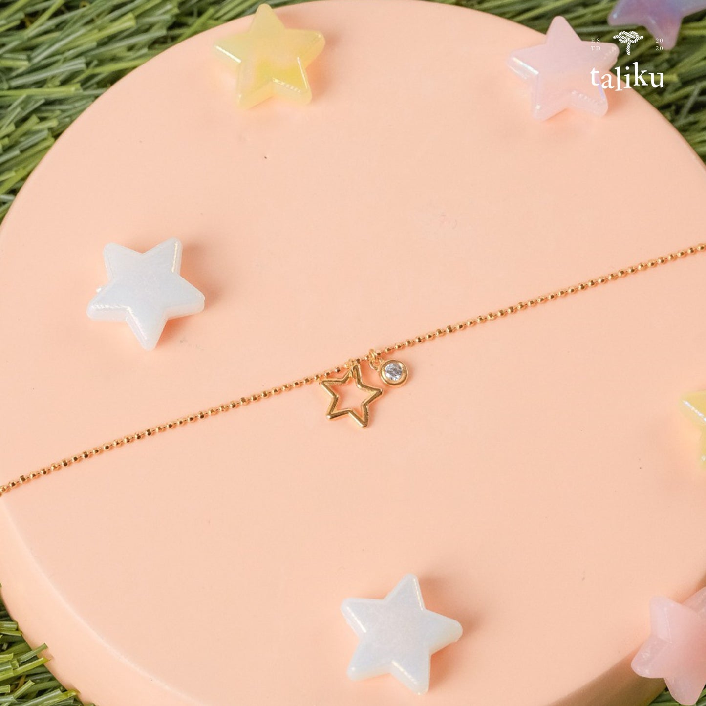 Taliku Twinkling Star Adjustable Bracelet 18K