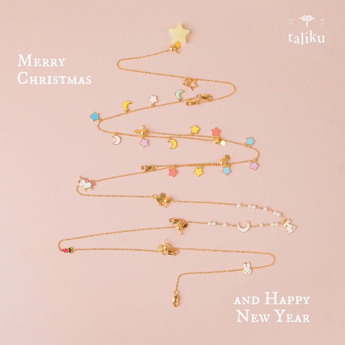 Taliku Twinkling Star Adjustable Bracelet 18K